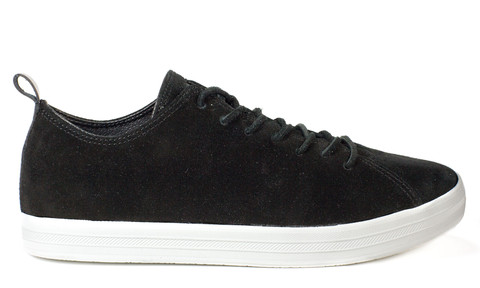 Uno Low L: Black Suede/White