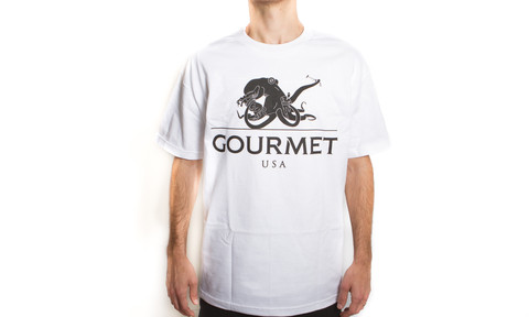 S/S Octopus Tee: White/Black