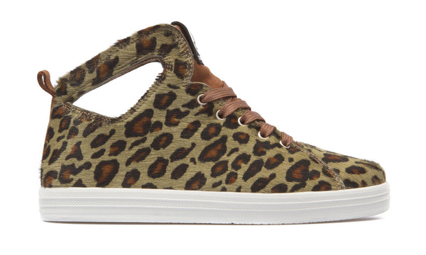 Womens Uno CP: Olive Leopard/White