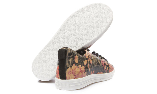 Womens Uno Low SP: Flower Black/White
