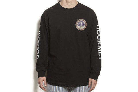 L/S Mosaic Tee: Black/White
