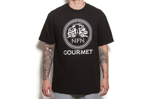S/S Gourmet Logo Tee: Black/White